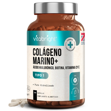 Colágeno Marino con vitaminas para cabello, piel y uñas