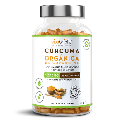 Cúrcuma Orgánica con Jengibre 1440 mg