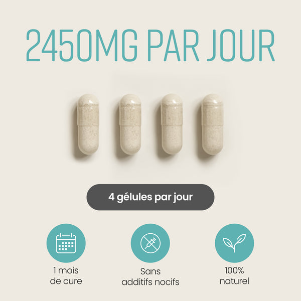 Colágeno marino de alta concentración, 2450 mg -fr