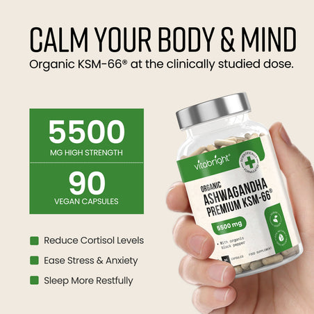 Ashwagandha Tablets Organic KSM-66