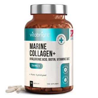 Colágeno Marino con vitaminas para cabello, piel y uñas