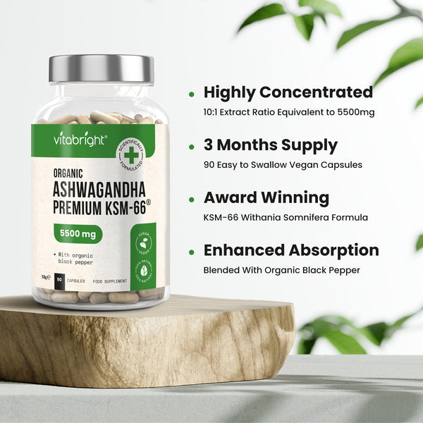 Ashwagandha Tablets Organic KSM-66