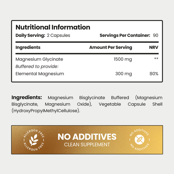 Magnesium Glycinate Nutritional information