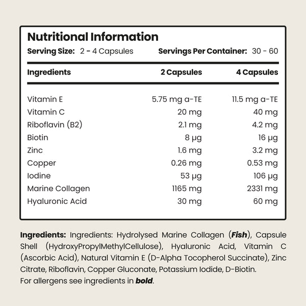 VitaBright Marine Collagen NRV Tabel _en